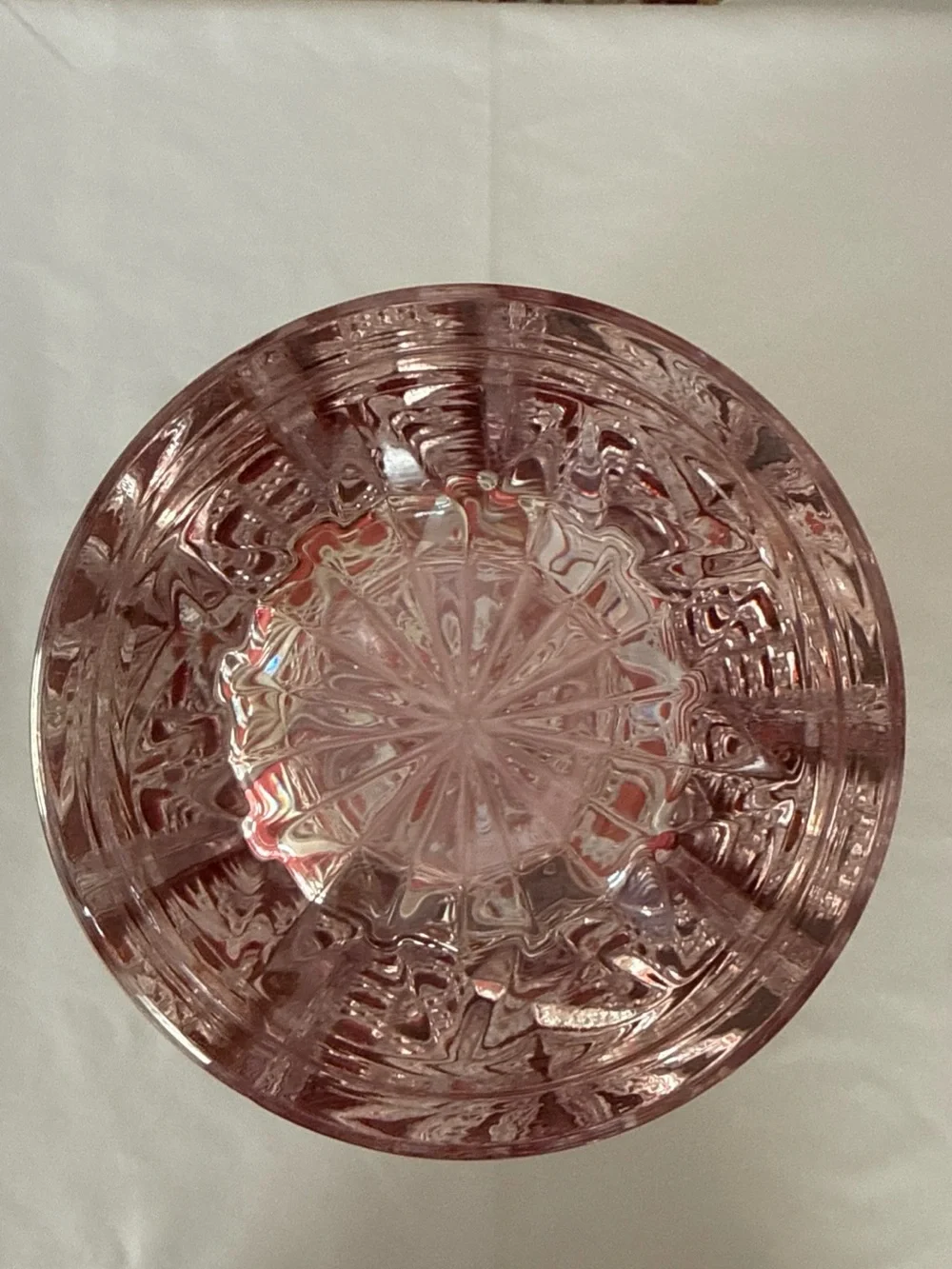 Vintage Cristal D'Arques Durand Chesnay Rubis Cut to Clear Crystal Vase 11